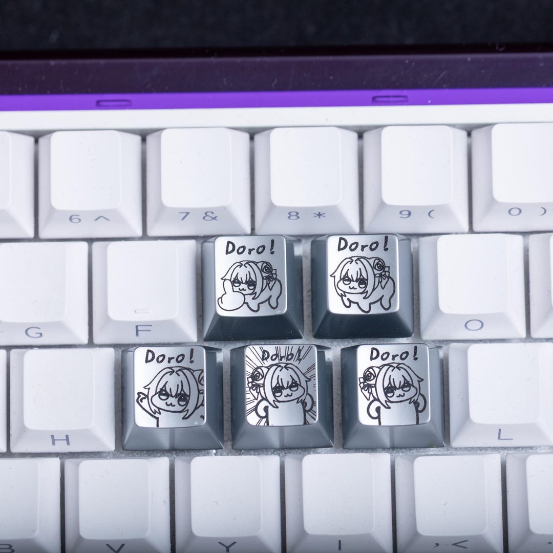 Doro! Metal Keycap Set 5-piece Zinc Alloy Artisan Keycaps for