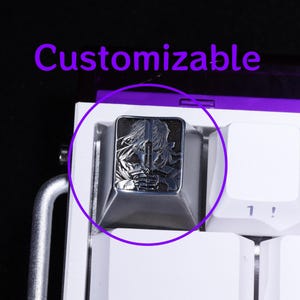 Custom Engraved Metal Keycap Zinc Alloy Personalized Keyboard Key Switch Cap for Mechanical Keyboards Artisan Gift Gamers Typists Collectors