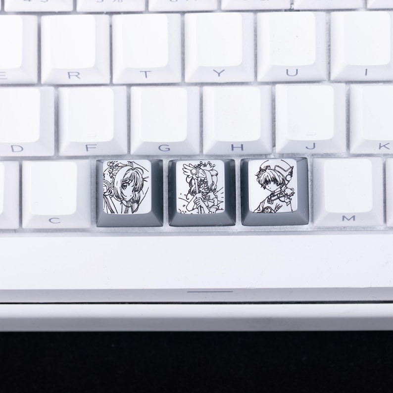 Cardcaptor Sakura Metal Keycap Set Engraved Zinc Alloy Anime Artisan ...