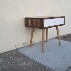 Mid-Century Side Table With Drawer image 4