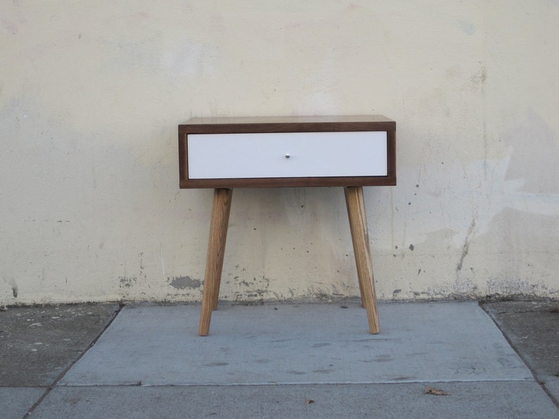 Mid-Century Side Table With Drawer image 3