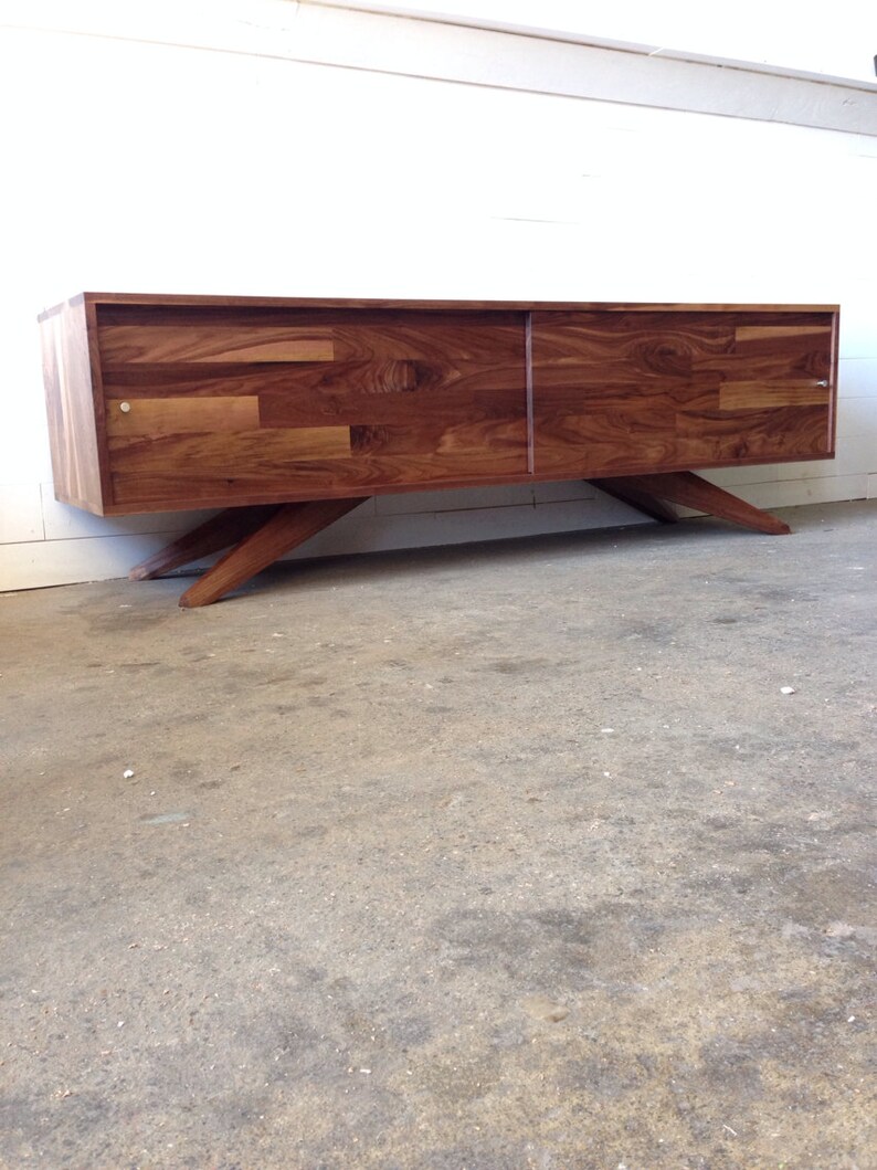 Mid-Century Low Divisadero Media Storage Console Record Storage image 1