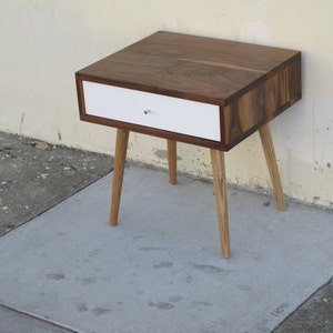 Mid-Century Side Table With Drawer image 2