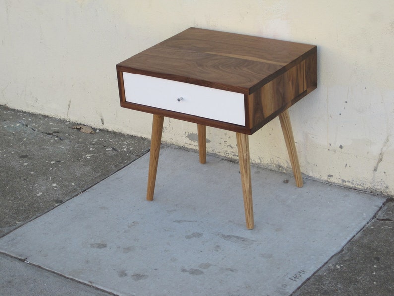 Mid-Century Side Table With Drawer image 2