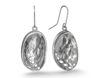 Baby Pāua Sterling Silver Earrings