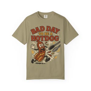 Comfort Colors Bad Day to Be a Hotdog – Funny Vintage Cartoon BBQ Shirt – Unhinged Dark Humor Gift - Bad Day to Be a Hotdog Sweatshirt