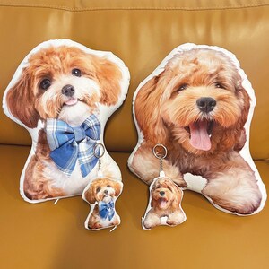 Custom Photo Pillow - Personalized Face or Pet Pillow - Custom Human Face Cushion - Dog Cat Photo Pillow - Gift for Family and Pet Lover