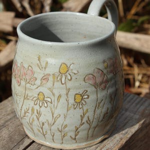 Large floral mug