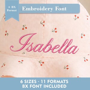 Elegant Flourish Embroidery Font, Calligraphy Script BX Font, Cursive Name Font, Wedding Alphabet, Machine Embroidery, Instant Download