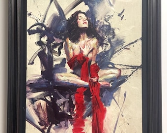 Henry Asencio Recognition Mixed Media Canvas 30x40 Signed 71/195 w/ COA Giclee