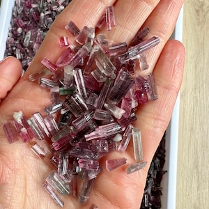 Paprok Tourmaline Pieces, Bicolor Tourmaline Bars from Afghanistan image 5
