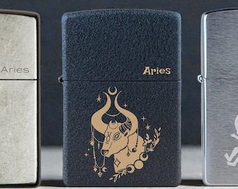 Encendedor Zippo personalizado / Regalo de astrología, Signo del zodíaco / Cualquier personalización
