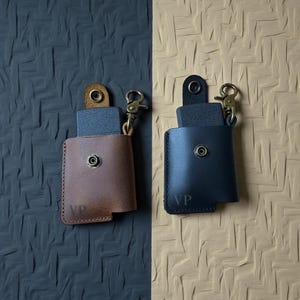 Étui Zippo : support à briquet fabriqué à la main en cuir de vache