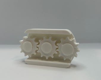 Triple Gear Fidget Toy – 3D Printed Mechanical Desk Toy for Stress Relief & Focus