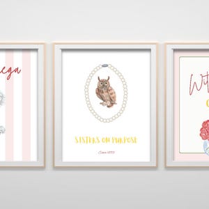 Chi Omega Digital Poster, CHI O Wall Art, Chi Omega Wall Art, Chi Omega Digital Art, Chi Omega Cute Poster, CHI O Cute Digital Art