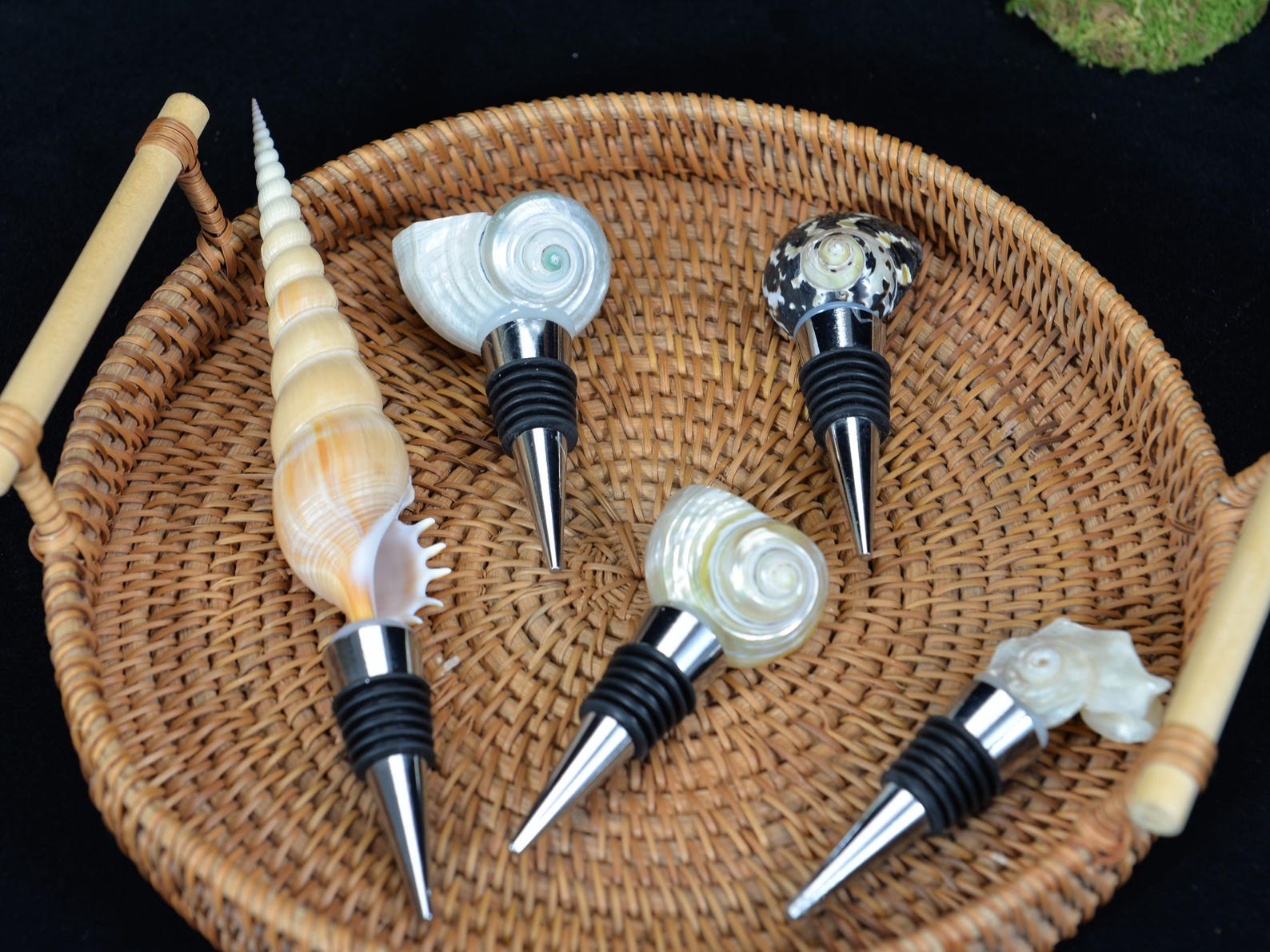 Conch Wine Bottle Stopper, Sea Shell Wine Bottle Stopper, Beach Theme ...