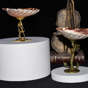 Seashell Drink Glasses: Beach Wedding Decor, Jewelry Dish