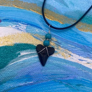 Bull Shark Tooth Fossil Necklace
