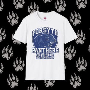 Forsyth Panthers 2025 Unisex Softstyle T-Shirt | School Spirit Wear, Panther Pride, Graduation Gift, Sports Enthusiast, Custom Team Apparel