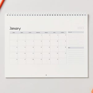 2025 Minimalist Monthly Calendar | Printable Wall Calendar | Neutral Aesthetic Planner | Instant Download | Simple Monthly Layout