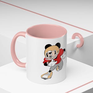 Taza con diseño de Mickey Mouse jugando al fútbol / Taza de café decorativa de 11 oz y 15 oz imagen 18