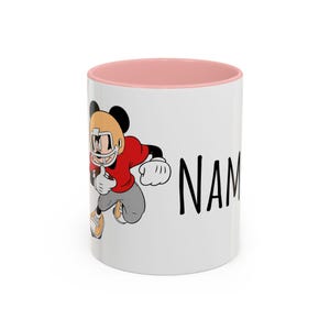 Taza con diseño de Mickey Mouse jugando al fútbol / Taza de café decorativa de 11 oz y 15 oz imagen 13