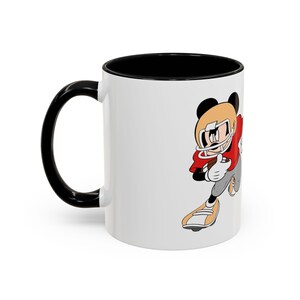 Taza con diseño de Mickey Mouse jugando al fútbol / Taza de café decorativa de 11 oz y 15 oz imagen 3