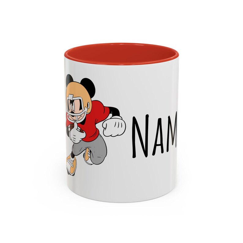 Taza con diseño de Mickey Mouse jugando al fútbol / Taza de café decorativa de 11 oz y 15 oz imagen 19