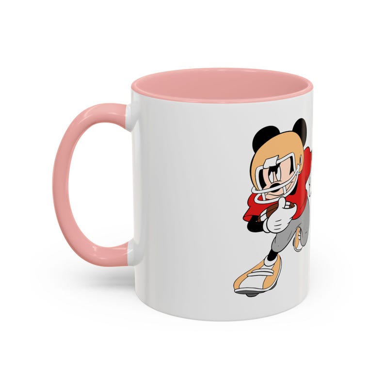 Taza con diseño de Mickey Mouse jugando al fútbol / Taza de café decorativa de 11 oz y 15 oz imagen 15