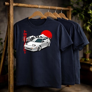 mr2 aw11 t-shirt | jdm mid-engine 80s sports car tee | retro toyota mr2 graphic shirt | Japanese car gift