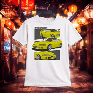 Camiseta Honda Integra Type R | Camiseta JDM para coches | Camiseta DC2 Coupé | Gráfico para coches tuneados | Camiseta de carreras callejeras