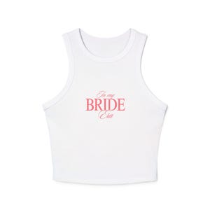 Racer Tank Top, Bride Era Tee, Women&#39;s Sleeveless Shirt, Bachelorette Party Shirt, Wedding Tank Top, Casual Bride T-Shirt