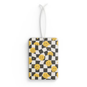 Cheerful Smiley Car Air Freshener | Fun Aromatherapy Gift, Summer Road Trip Essential, Home Decor, Car Accessories, Positive Vibes!