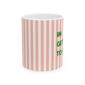 Whimsical Striped Ceramic Mug - Perfect for Coffee Lovers, Gift for Friends, Cute Kitchen Decor, Birthday Present, Holiday Celebrations