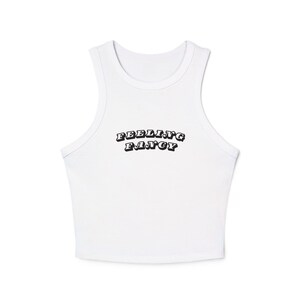 Racer Tank Top, Women&#39;s Sleeveless Shirt, Personality Tank, Ribbed Tank, Everyday Wear Top, Fun Tank