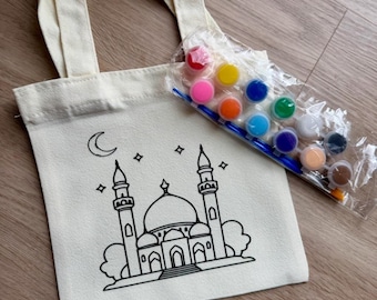 Masjid Canvas Tote Painting Kit
