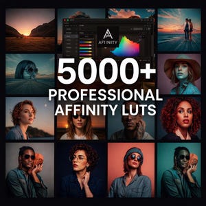 Más de 5000 LUT profesionales para Affinity Photo: la mejor corrección de color. Paquetes cinematográficos completos. Descarga instantánea.