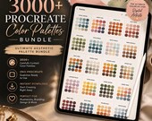 3000+ Procreate Color Palettes Bundle | Ultimate Aesthetic Palette Bundle | iPad Procreate Swatches | Digital Artist Color Kit