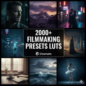 2000+ Filmmaking Presets & LUTs Bundle Cinematic Color Grading Pack for Premiere Pro DaVinci Resolve Final Cut Digital Video Editing Presets