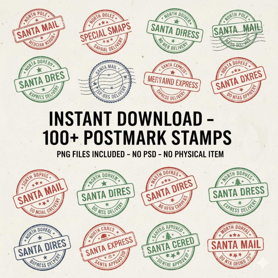 100+ Digital Postmark Stamps SVG | Vintage Postal Marks for Procreate ...