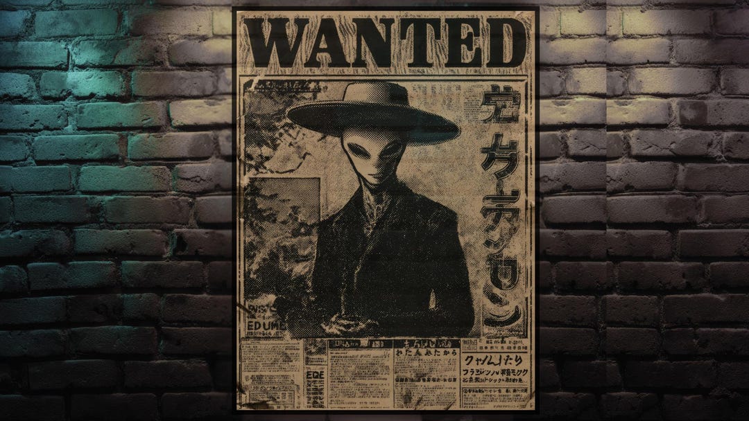Cosmic Outlaw | Alien Gangster Series by Pulpadelic | Printable Wall ...
