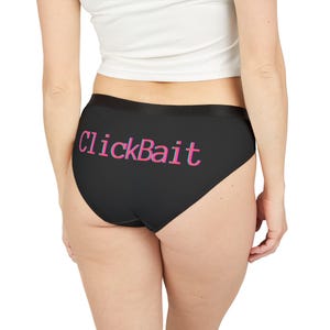 ClickBait Womens Underwear, Sassy Panties, Fun Lingerie, Cheeky Gifts for Her, Playful Intimates from Pulpadelic