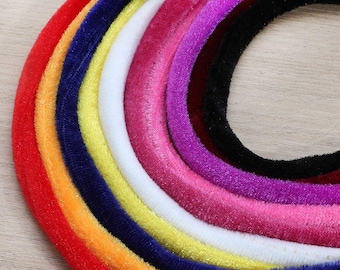 5 meters velvet cords/7mm width soft cords/7mm jewelry cords/diy cords charms findings--11 colors for your choose