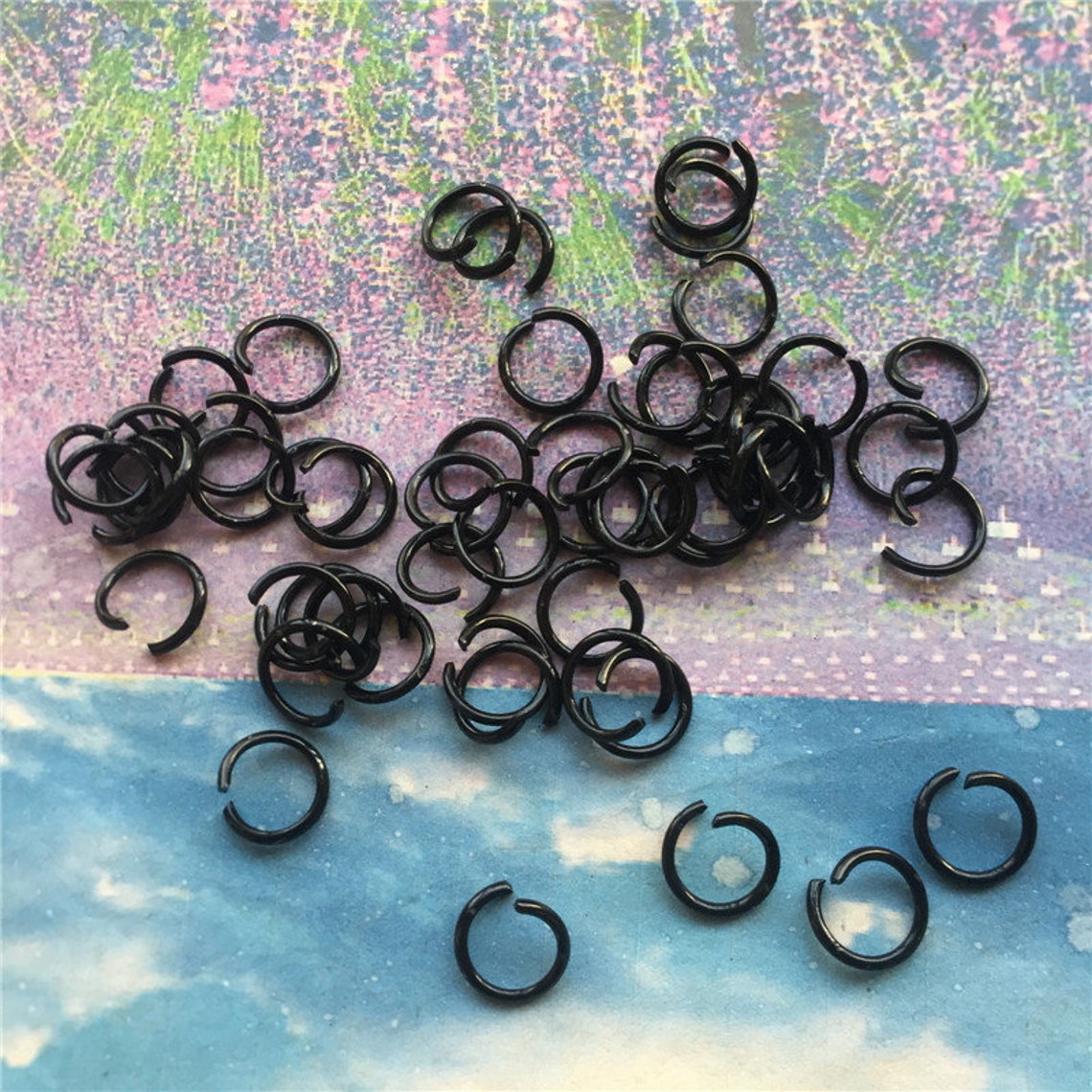 300pcs 10mm Black Open Jump Rings/split Rings Etsy