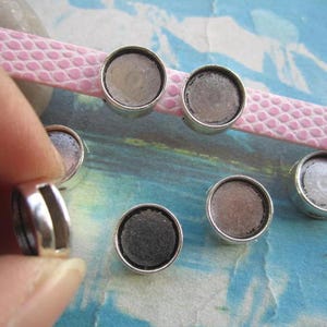 30 Stück 10 mm Cabochon Anhänger Rohlinge aus Tibetsilber