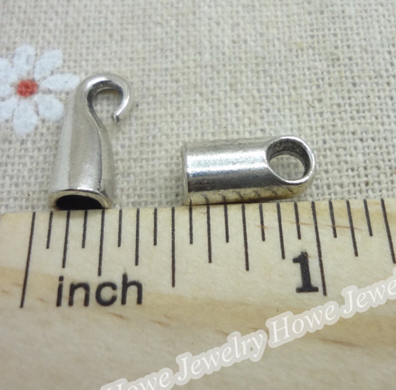 Bulk Sale--50sets 27x7mm antiqued Silverantiqued bronze fish hook clasps charms findings--cord end clasps