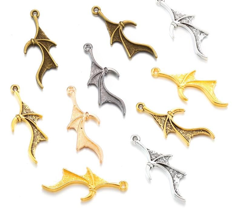 Bulk Sale --100pcs 31x12mm antiqued silver/antiqued bronze/Gunmetal/kc gold/bright gold/antiqued gold BAT WING charms  findings