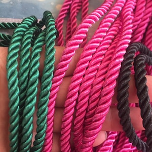 Bulk Sale 5 yards 5mm thickness twist rope cords/jewelry cords/cords supplies--22 colors for your choose