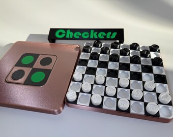 Bärbart reseset med schackspel: Säker förvaring mitt i spelet, 3D-utskrivet