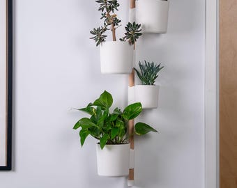 Verticaal wandsysteem voor planten, modulaire Scandinavische 3D-geprinte hangende plantenbakken voor binnen